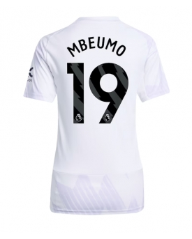 Manchester United Bryan Mbeumo #19 Maglia Gara Trasferta Repliche 2025-26 Donna Maniche Corte